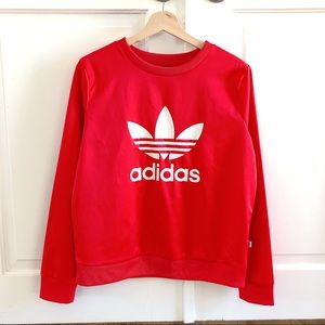 Long Sleeve Tops Trefoil Crew Sweatshirt